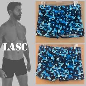 LASC Stretch Swim Trunks Large Gently worn 90% nylon / 10% spandex